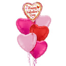 Happy Valentine's Day Marbled Balloon Bouquet