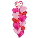 Happy Valentine's Day Pink Watercolour Balloon Bouquet