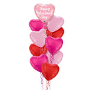 Happy Valentine's Pretty Pink Balloon Bouquet
