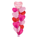 Happy Valentine's Pretty Pink Balloon Bouquet