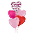 Happy Valentine's Day Sequin Hearts Balloon Bouquet