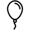 balloon outline icon