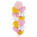 Blush Happy Birthday Balloon Bouquet