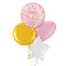 Blush Happy Birthday Balloon Bouquet