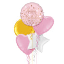 Blush Happy Birthday Balloon Bouquet