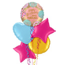 Happy Birthday Stay Fabulous Balloon Bouquet