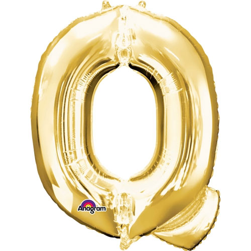 Any Gold Letter SuperShape Foil Balloon
