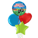 Level Up Gamer Happy Birthday Foil Balloon Bouquet