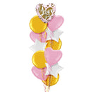 Pink and Gold I Love You Balloon Bouquet
