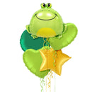 Ribbit Ribbit Frog Foil Balloon Bouquet