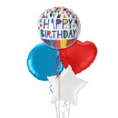 Shining Bright Happy Birthday Balloon Bouquet