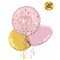 Blush Happy Birthday Balloon Bouquet