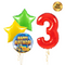 Digger Birthday Set Foil Balloons (one number)