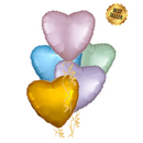 Colourful Hearts Balloon Bouquet