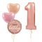 Rose Gold Dream Birthday Set Foil Balloons (one number)