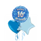 Happy Birthday 16th Blue Foil Balloon Bouquet