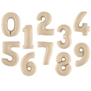 Cream Number Large Shape Balloon