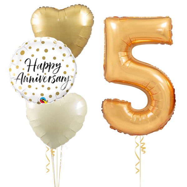 Anniversary Set Foil Balloons (one number)
