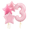 Pink Magic Birthday Set Foil Balloons (one number)