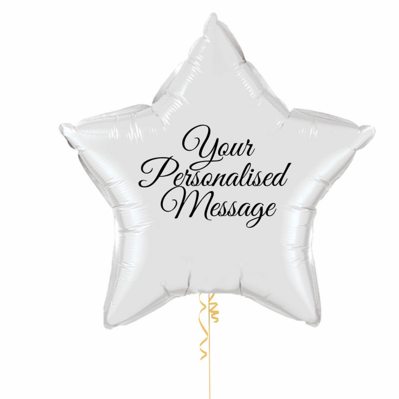 White Star Personalised Foil Balloon