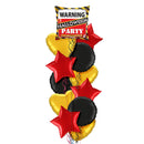 Warning Halloween Party Balloon Bouquet