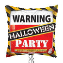 Warning Halloween Party Balloon Bouquet