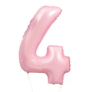 Large Pale Pink Number Balloon
