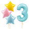 Pale Fairytale Birthday Set Foil Balloons (one number)