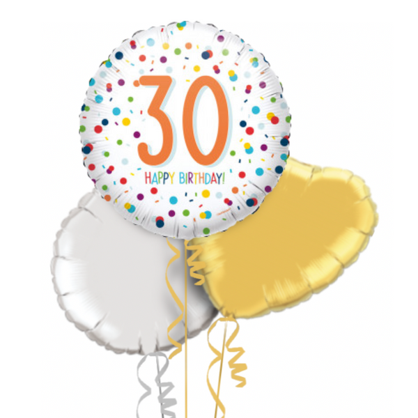Happy 30th Birthday Balloon Bouquet