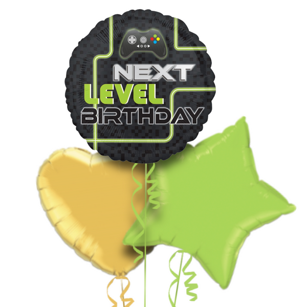 Gamer Next Level Birthday Balloon Bouquet