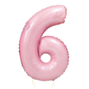 Large Pale Pink Number Balloon