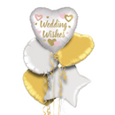 Classy Wedding Wishes Foil Balloon Bouquet