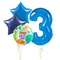 Dinosaur Story Birthday Set Foil Balloons (one number)