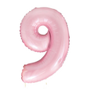 Large Pale Pink Number Balloon