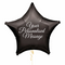 Black Star Personalised Foil Balloon
