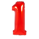 Large Red Number Balloon