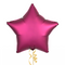 Magenta Pomegranate and White Stars Balloon Bouquet