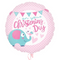 Christening Pink Elephant  Foil Balloon Bouquet