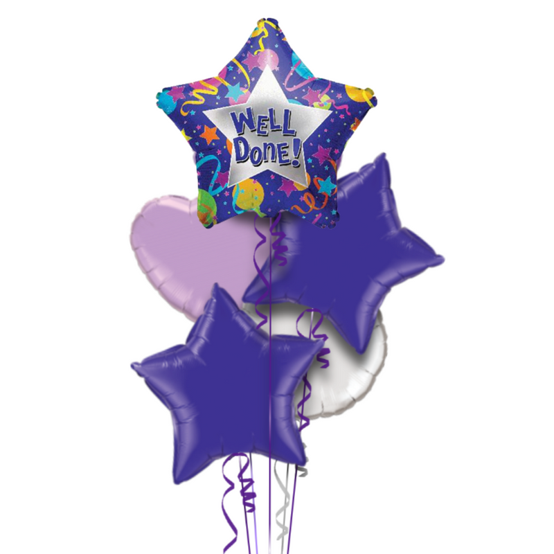Well Done Purple Balloon Bouquet