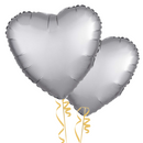 Silver Hearts Balloon Bouquet