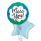 Turquoise Miss You Balloon Bouquet