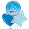 Happy Birthday Dad Avia Theme Foil Balloon Bouquet