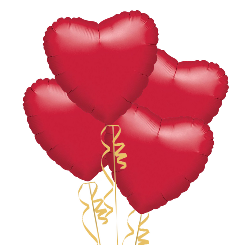 Red Hearts Balloon Bouquet