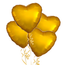 Gold Hearts Balloon Bouquet