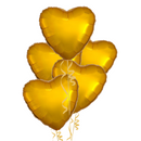 Gold Hearts Balloon Bouquet