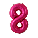 Hot Pink Number Large Shape Balloon