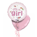 It's a Girl Flowers & Pink Balloon Bouquet