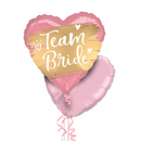 Team Bride Pink Themed Foil Balloon Bouquet