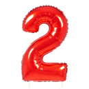 Large Red Number Balloon