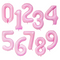 Number Pale Pink Large Shape Balloon